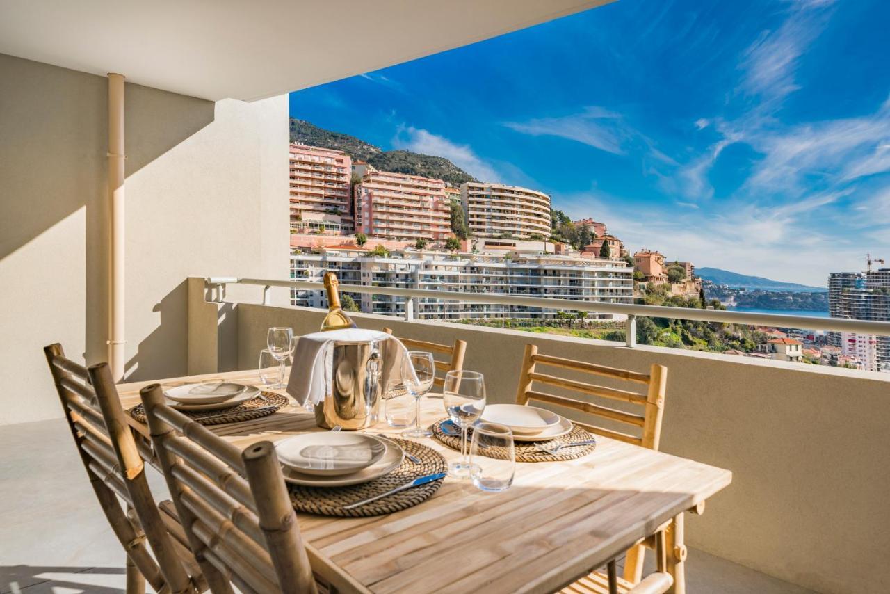 Terrasse Vue Mer, 5Mn Monaco, Parking - An 보솔레이 외부 사진